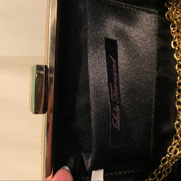 Chic black sparkly clutch with detachable shoulder strap - Picture 7 of 9